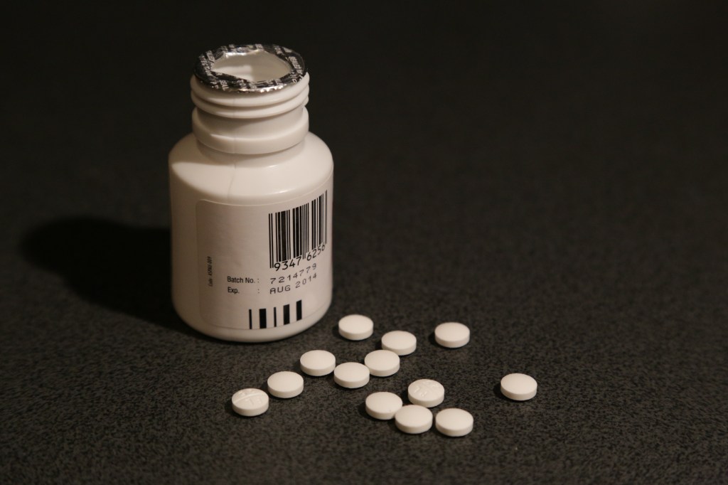 shot of generic tablets