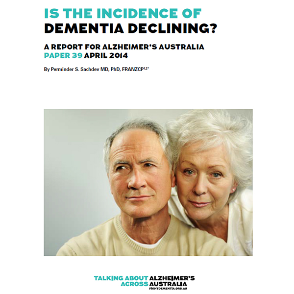 Alzheimer's Australia Prevalence paper image
