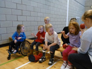 Children in sports club