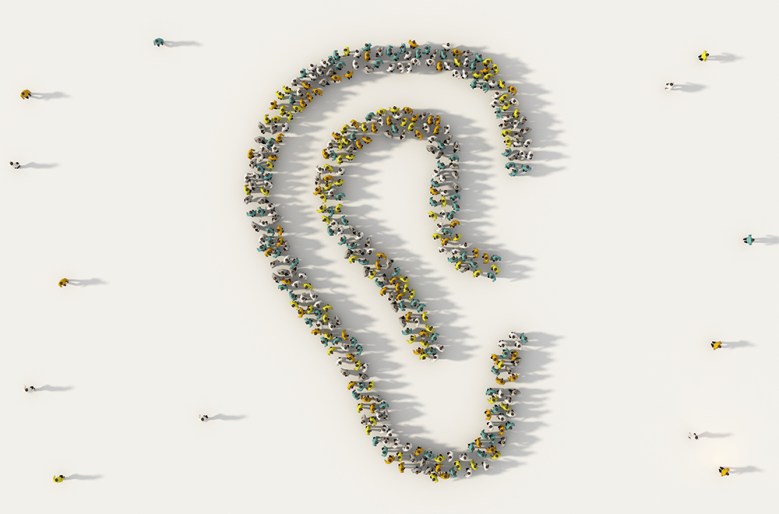 A graphic of an ear.