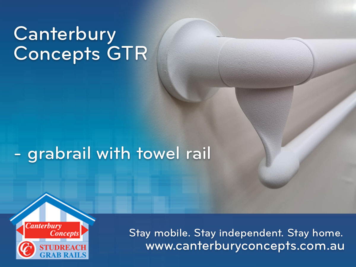 Canterbury Concepts GTR – grabrail with towel rail