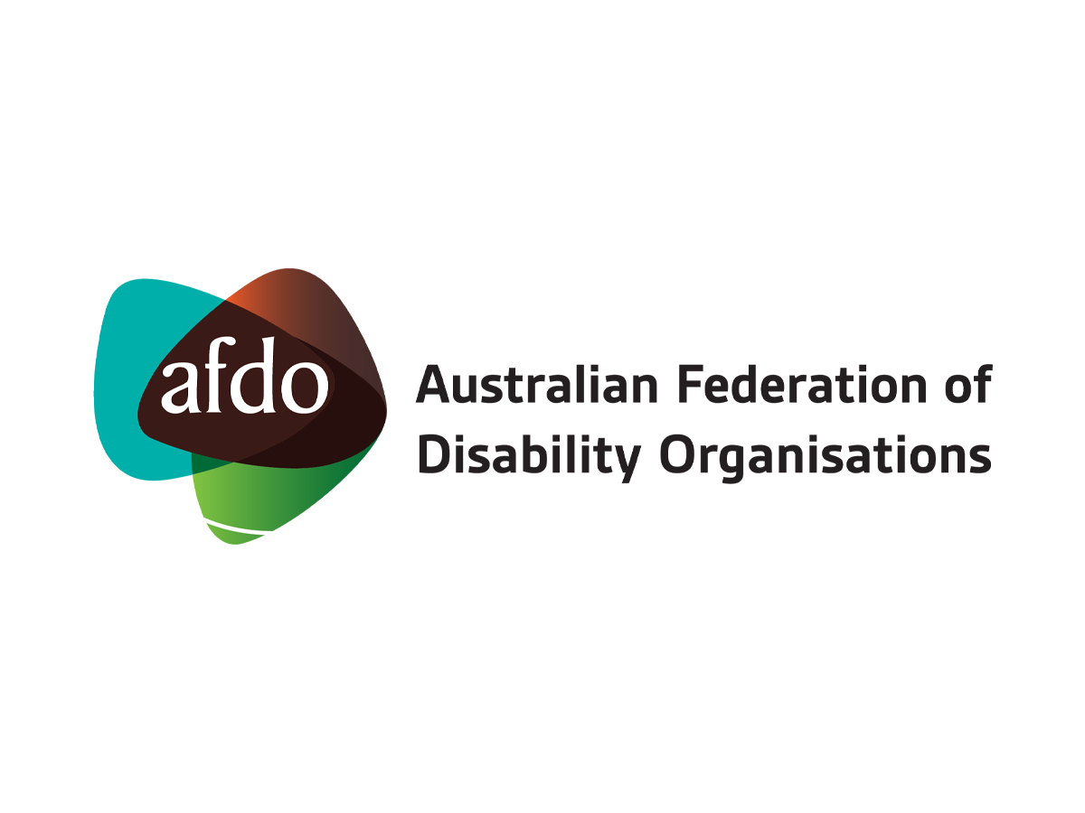 The logo for the Australian Federation of Disability Organisations, which is running the Disability Employment Forum.