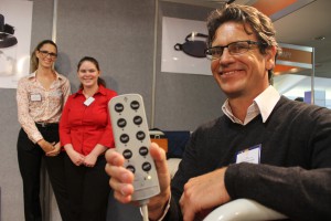 Bloke with assistive technology - news